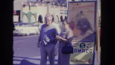 Tijuana Mexico (1962): Outdoor Market With Hats Catches Attention Of Vacationing