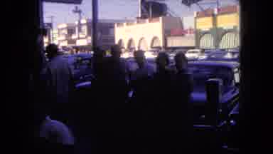 Tijuana Mexico (1962): Many Of Thee Cars Are Standing In The Car Stand