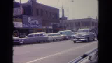 Tijuana Mexico (1962): Riding Through Traffic On Main Street Avoiding Crossing