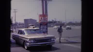 Tijuana Mexico (1962): Trafficked Street During Years '50 With Amazing Car And