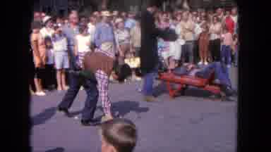 Tijuana Mexico (1962): The Person Sitting In The Chair In The Center Of Roadside