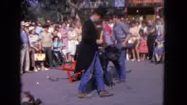 Tijuana Mexico (1962): The Person Lying In The Road Surrounding More Peoples Are