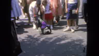San Diego California (1962): The Monkey Is Doing Walking In The Roadside And The