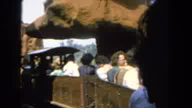 San Diego California (1962): People Ride In Tour Train On A Bright Sunny Day