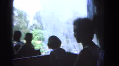 San Diego California (1962): People On A Ride Outside Going Through The Inner Part
