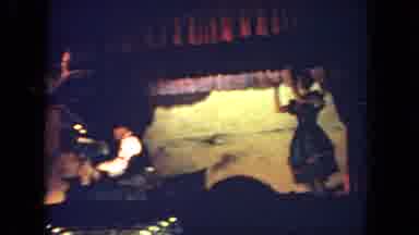 San Diego California (1962): A Lady Dancing On Stage Twirling Her Dress As A Man