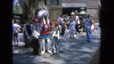 San Diego California (1962): People Dressed In Native American Cultural Clothes