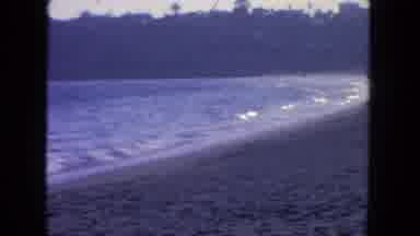 San Diego California (1962): Sea Water Move To Sand It Nice Video