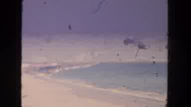 San Diego California (1962): Large Beach Shipping Boat Just Offshore