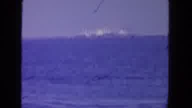 San Diego California (1962): View Of Large Cruise Ship Approaching The Shore In