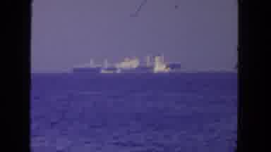 San Diego California (1962): The Boat Is Going On The Sea A Big Steamer Is Are