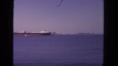 San Diego California (1962): Distant Video From The Ocean Of A City Skyline With A