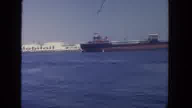 San Diego California (1962): Cargo Ships In Ocean