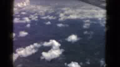 San Diego California (1962): Airplane Wings Showing In The Sky Upon A Forest With