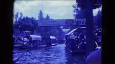 Mexico City (1962): Boat Riding On A Bright Sunny Day With People Enjoying The