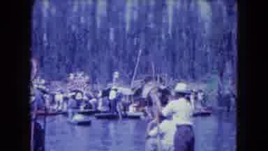 Mexico City (1962): People Gathering On A River