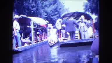 Mexico City (1962): A Pair Of Canal Ferry Boats On A Clear Sunny Day
