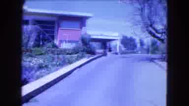 Mexico City-1962: Suburban Driveway With Mid-Century Modern Home
