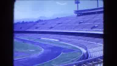 Mexico City (1962): Empty Big Stadium With A Running Track In The Daylight