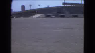 Mexico City (1962): Old Camera Tilting To Show Man Made Bridge And Few Buildings