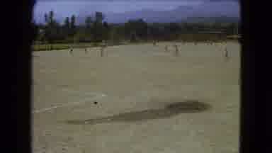 Mexico City (1962): Large Soccer Field Hosts Many Children Energetically Running
