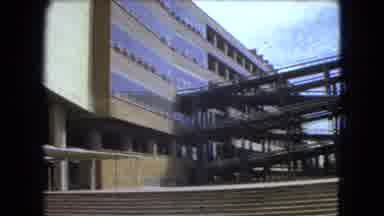 Mexico City (1962): Panoramic Of Commercial Building With A Beautiful Work Of Art