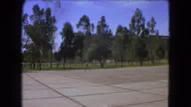 Mexico City (1962): Student Walking On Concrete Walkway Entering New School