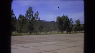 Mexico City (1962): A Man Is Walking In The Empty Ground In The Morning