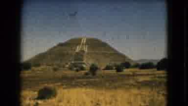 Mexico City (1962): Temple Blends In The The Hills Until You See The Stairs