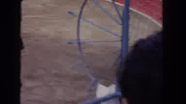 Los Angeles California USA (1962): Bull Running Wild Around A Ring With A Matador