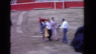 Los Angeles California USA (1962): Bullfighting Ring Group Of Hugging Men While