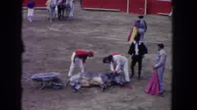 Los Angeles California USA (1962): Cleaning Bull Ring