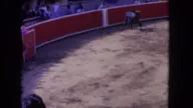 Los Angeles California USA (1962): The Bull Is On Full Steam Ahead To Get The