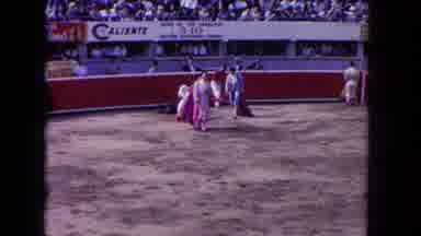 Los Angeles California USA (1962): The Bullfighting Game Is Going On There