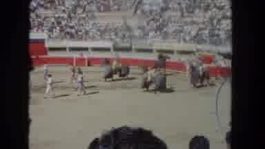 Los Angeles California USA (1962): Vintage Video Of Bull Fighting And Some Opening