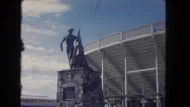 Los Angeles California USA (1962): People Are Headed To The Stadium To Catch A