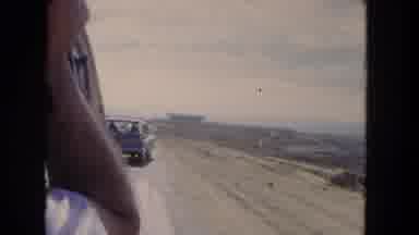 Los Angeles California USA (1962): Traveling Across The Landscape Inside Of A