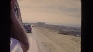 Los Angeles California USA (1962): Taking Home Movies While Driving Along A