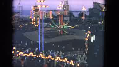 Los Angeles California USA (1962): View Of An Assembly Of Rides And Their