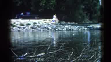 Illinois USA (1962): High Speed Boating On A River