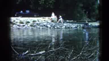 Illinois USA (1962): Enjoying The Wonders Of The Outdoors On Vacation Near Water