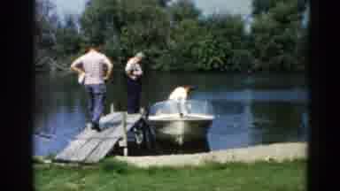Illinois USA (1962): They Are Looking To Get Into That Boat
