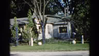 Illinois USA (1962): A Peoples Is Chopping Down A Tree Because The Tree Falls On