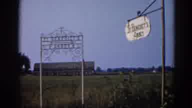 Illinois USA (1962): Old Fashioned Sign In Front Of Building Then Landscape With
