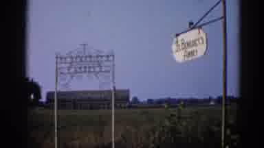 Illinois USA (1962): Name Of Church In A Field Building Is Observed In The