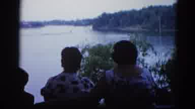 Illinois USA (1962): Few Person Are Seeing The Water Very Interesting
