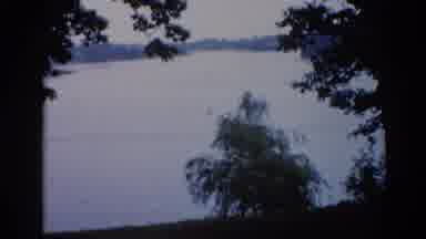Illinois USA (1962): View Of Person Wearing Red Shirt Looking At Calm Lake And