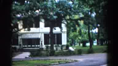 Illinois USA (1962): View Of A White House And Cemetery Monument On A Clear Day