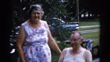 Illinois USA (1962): The Person Sitting In The Chair In The Center Of Roadside