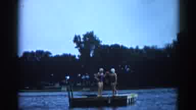 Illinois USA (1962): The Ladies Are Dancing In The Middle Of The Lake They Enjoy